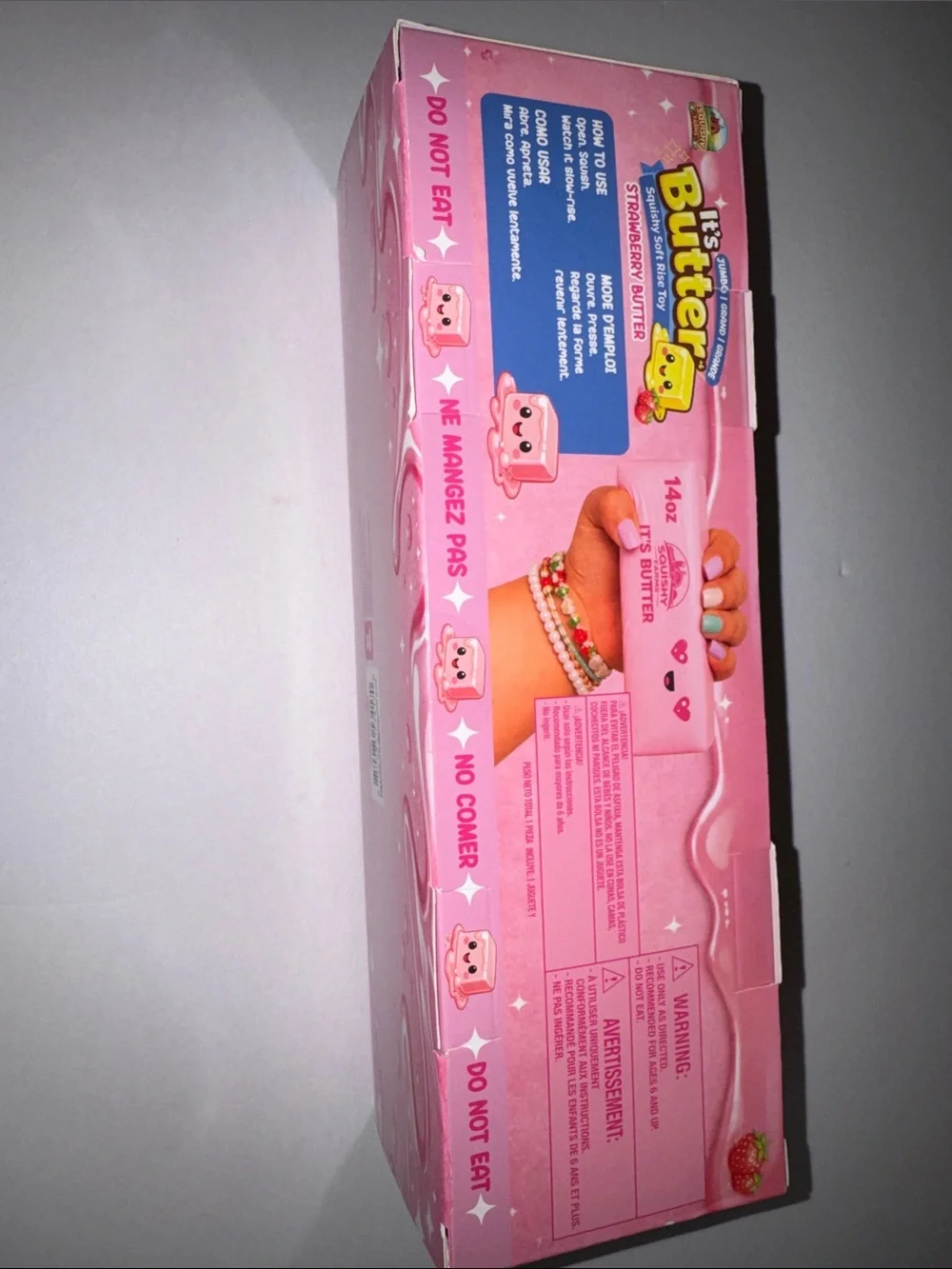 Butter Pink Strawberry scented  Butter Squishy Soft Rise Toy